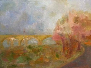 Harrisburg Riverfront Park (Shipoke View) • 2016 • Oil on Canvas • 12" x 16"    